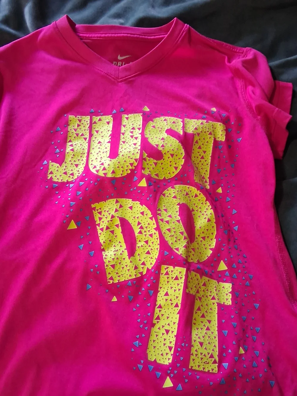 Nike Bright Pink Graphic 'Just Do It' Tee